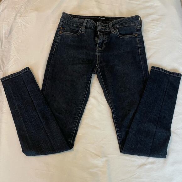 Liverpool jeans, size 2. Full length. Skinny jeans. Dark wash - Picture 2 of 5